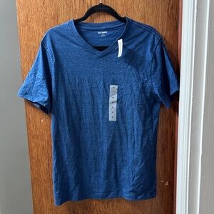 NWT Old Navy Men’s Short‑Sleeve V‑Neck T‑Shirt in Heather Navy